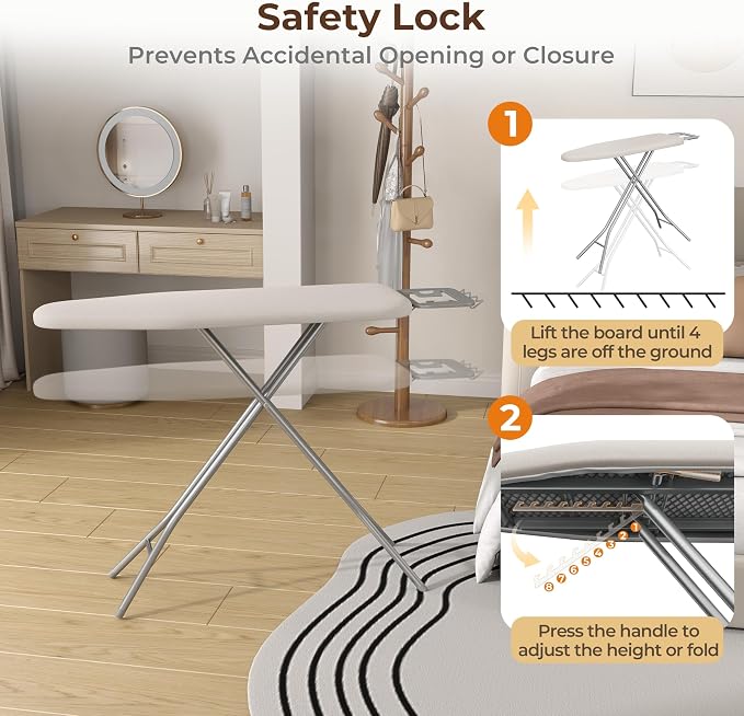 Yaheetech Foldable Ironing Board, Heavy Duty Iron Board - Image 8