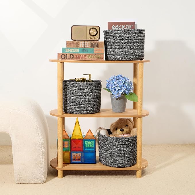 Small Basket for Organizing | Cube Shelf Closet Storage Baskets | 9.7×9.7×7.1” - Image 6