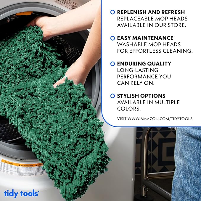36 Inch Green Commercial Dust Mop & Floor Sweeper - Image 7