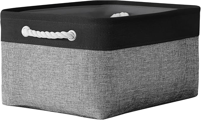 TheWarmHome Storage Basket for Organizing- 16x12x8 inch 1 Pack Fabric Storage by TheWarmHome