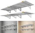 4-pack 2x3ft Adjustable Garage Wall Shelving 1120lbs Load Capacity Heavy Duty by AECXM