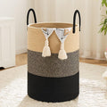 Laundry Basket, Woven Cotton Rope Laundry Hamper, 60L by Artfeel