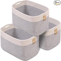 CHAT BLANC Cotton Rope Baskets for Organizing | Storage Baskets for Shelves | by CHATBLANC