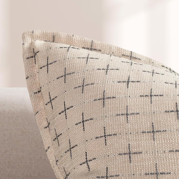 ZWJD Pillow Covers 16x16 Set of 2 Soft Polyester Textured Pillow Covers - Image 2