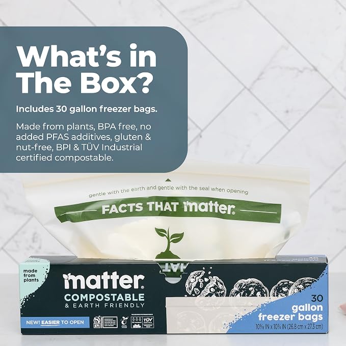 Matter Compostable Gallon Freezer Bags - Image 4