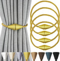 4 Pack Magnetic Curtain Tiebacks Rope Modern Handmade Curtain Tie Backs by CurtianTiebacks