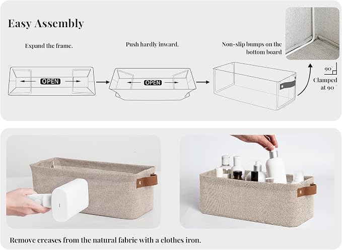 StorageWorks Narrow Storage Bins, Small Basket - Image 4