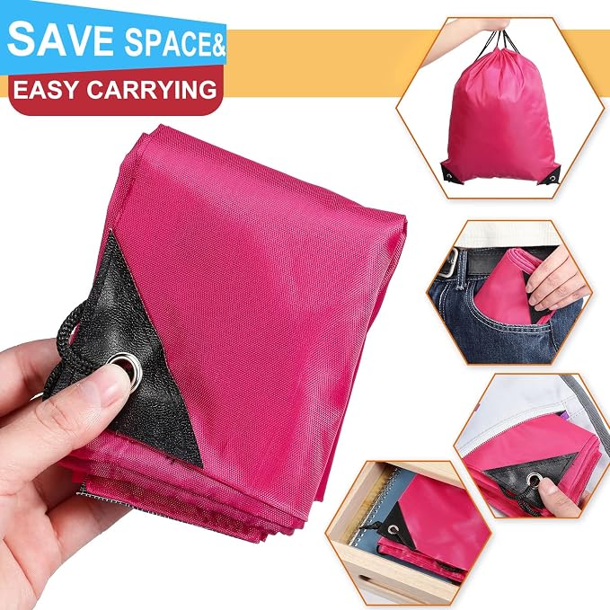 Shappy 100 Pieces Drawstring Bag Gym Portable String Sack Backpacks Polyester - Image 4