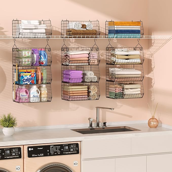 3 Tier Closet Hanging Shelves - Image 6