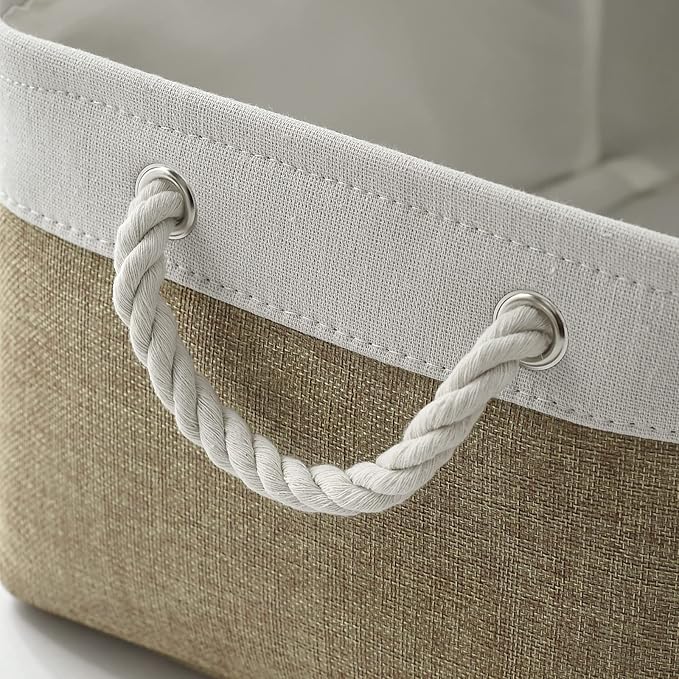 TheWarmHome Storage Basket for Organizing- 15.7x11.8x8.2 inch 1 Pack Fabric - Image 6