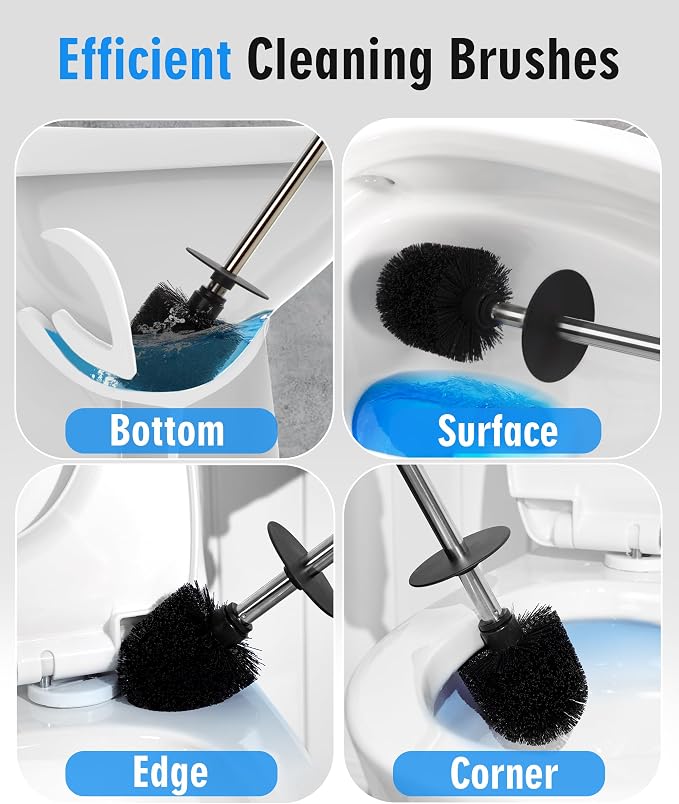 Ceramic Toilet Brush & Holder Set - Image 3