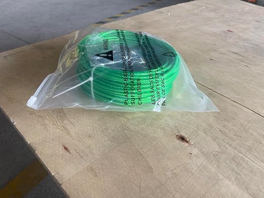 3/16" Wire Rope, 100 Ft PVC Coated Wire Cable Metal Steel Cable Trellis Kit - Image 13