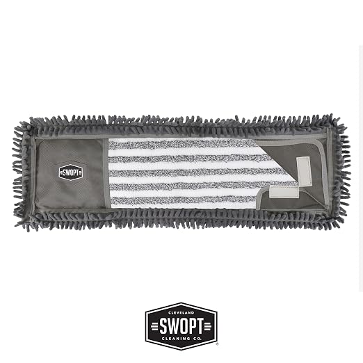 SWOPT 24” Microfiber Dust Mop Refill – Microfiber Cleaning Pads - Image 2