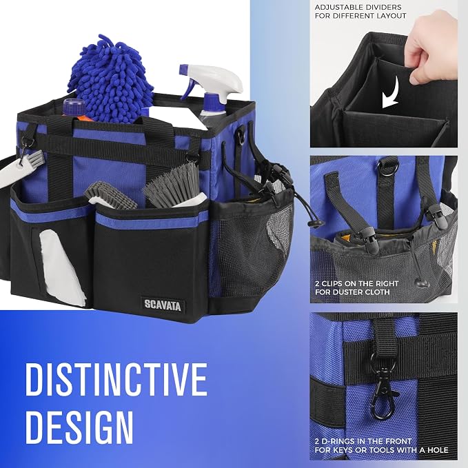 Compact Wearable Cleaning Caddy, Small Supplies Organizer - Image 3