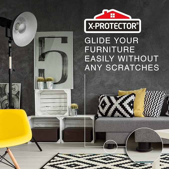 Felt Furniture Sliders for Hardwood Floors X-PROTECTOR 8 PCS 4 3/4” - Image 7