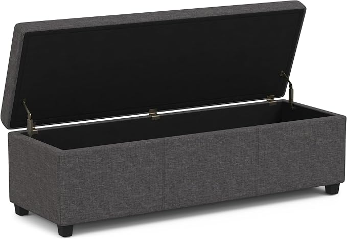 SIMPLIHOME Avalon 54 inch Wide Contemporary Rectangle Extra Large Storage - Image 4