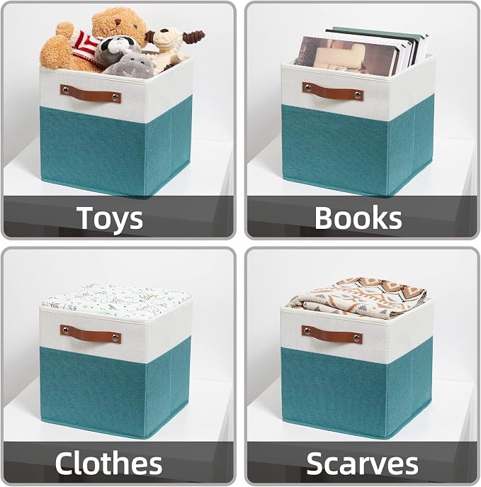 HNZIGE Fabric Storage Cube Bins Baskets - Image 7