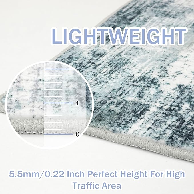 IOHOUZE Modern Abstract Area Rugs 6x9 Ft Washable Rugs - Image 5