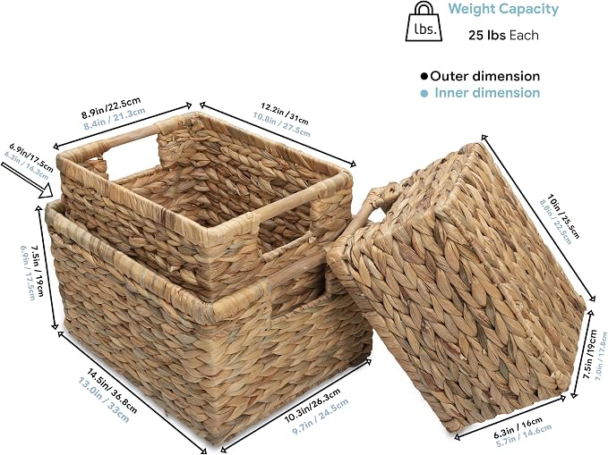 Water Hyacinth Storage Baskets - Image 6