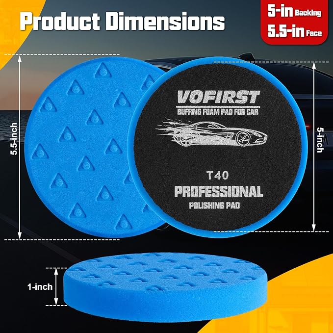 8 Pcs Polishing Pads, Buffing Pads 5.5 Inch 138mm - Image 2
