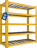 REIBII 72''H Garage Shelving 3010 LBS Storage Shelves Adjustable Metal Shelving by REIBII