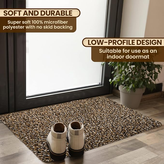 Premium Microfiber Indoor Door Mat – 20"x30" Washable Entry Mat, Waterproof - Image 3