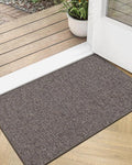 LUMI Ultra Thin Door Mat for Entryway, Low Profile Non Slip Rubber Backing by LUMI