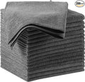 200 Pcs Microfiber Cleaning Cloth 16x16 Inch Microfiber Towels by Oudain