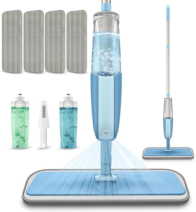 Spray Wet Mops for Hardwood Floor Cleaning by MEXERRIS
