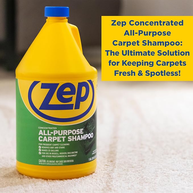 ZEP All-Purpose Carpet Shampoo Concentrate 128 ounce ZUCEC128 - Image 5