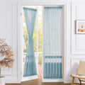 Tollpiz Sheer Door Curtain Closet Linen Textured Curtain Sheers Doorway Light by Tollpiz