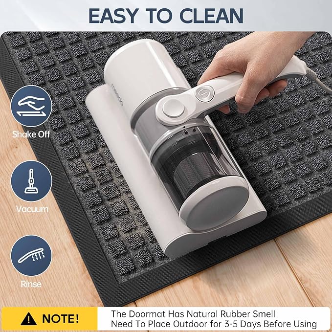 Amyracel Front Door Mat Outdoor Indoor Entrance, Heavy Duty Rubber Backing - Image 4