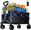 Collapsible Wagon Cart with Universal Wheels, 480LBS Wagons Carts Heavy Duty by Unknown
