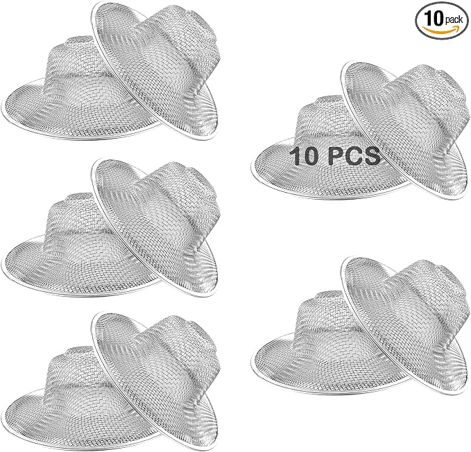 10Pcs Metal Mesh Kitchen Sink Strainer, 4.41" Stainless Steel Slop Basket by Beyoslf