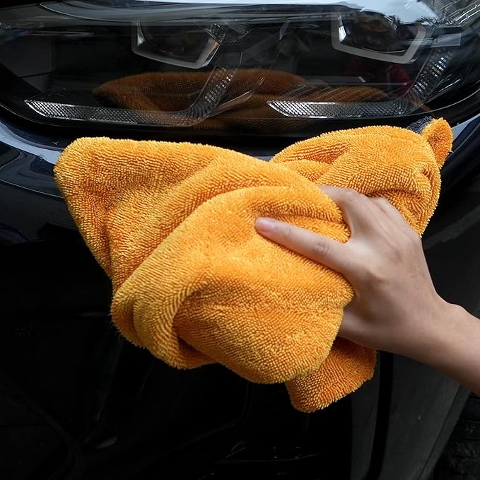 Greenfound Microfiber Towel for Cars, 1000GSM Car Drying Towel, Double Twist - Image 7