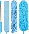 4PCS Microfiber Duster Kit, 3 in 1 Microfiber Dusters Retractable Gap Dust by iHUFeather
