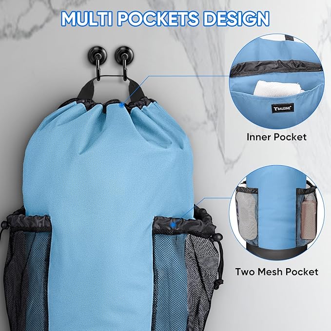 BALEINE 120L Laundry Bag Backpack, 900D Oxford Fabric Large Travel Laundry Bags - Image 3