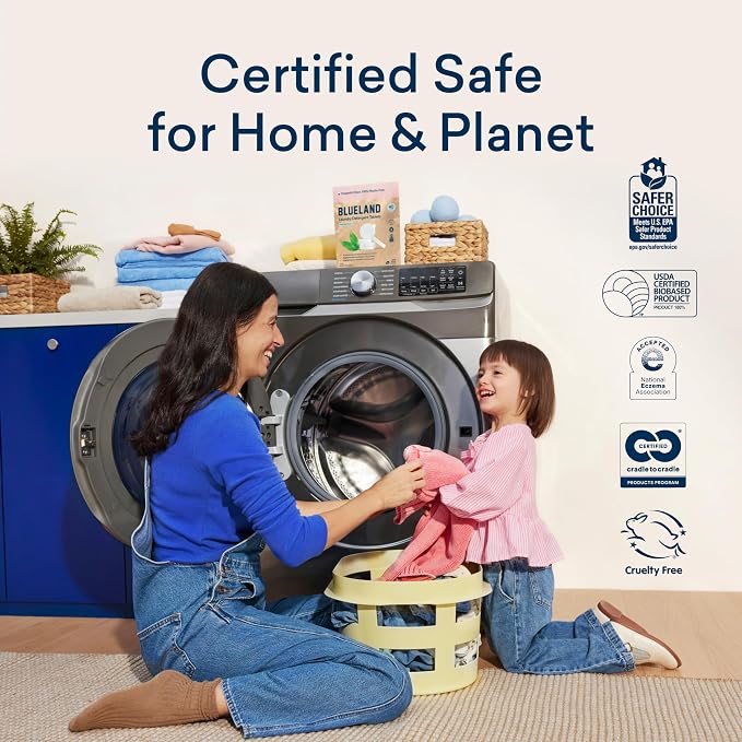 BLUELAND Laundry Detergent Tablets, Starter Set, Plastic-Free Eco-Friendly Pods - Image 6