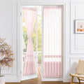 Tollpiz Sheer Door Curtains Closet Linen Textured Curtain Sheers Doorway Light by Tollpiz