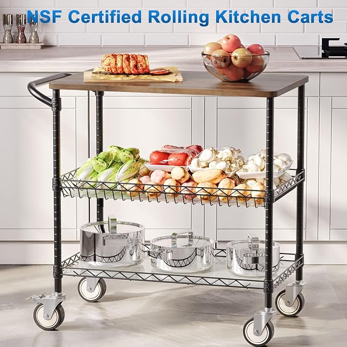 Leteuke Rolling Kitchen Carts - Image 2