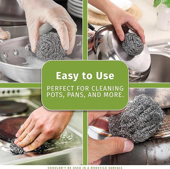 Brheez Stainless Steel Cleaner Scouring Pads - Image 2