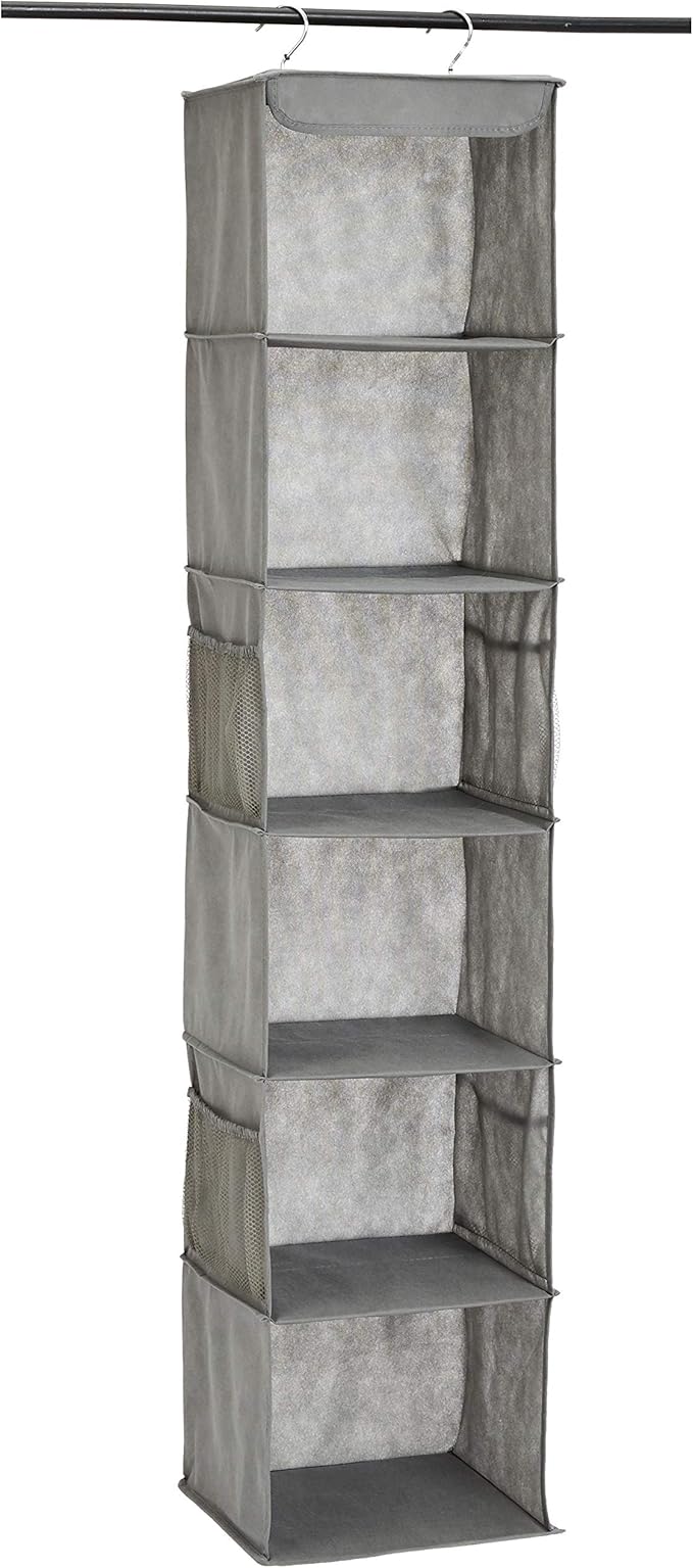 Amazon Basics 6-Tier Hanging Closet Shelf Organizer by AmazonBasics