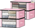 HomeHacks Storage 4-Pack Clothes Organizer Storage Bags Foldable Storage Box by HomeHacks