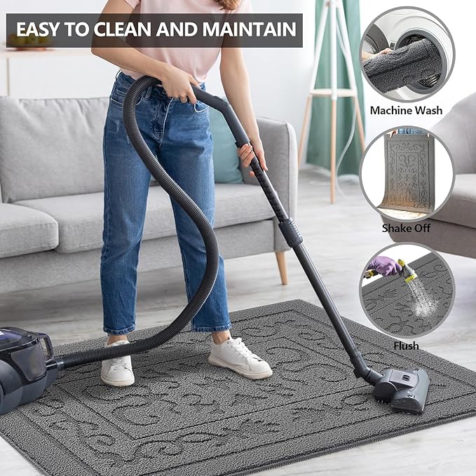 FONEYI Indoor Door Mat 36" x 59", Dirt Trapper Door Mats Non-Slip Entryway Rugs - Image 5