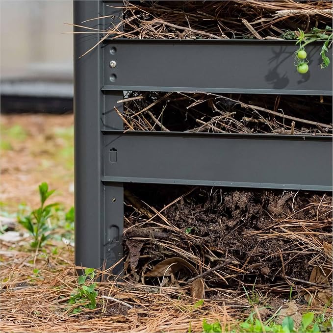 Vego Garden 32" Tall Modular Compost Bin 90" x 30" x 32" - Image 9