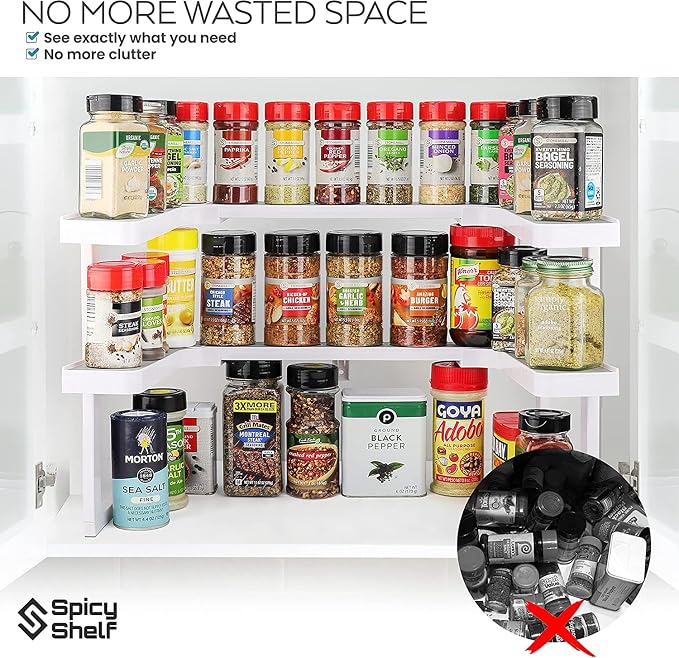 Spicy Shelf Patented Spice Rack and Stackable Organizer - Image 4