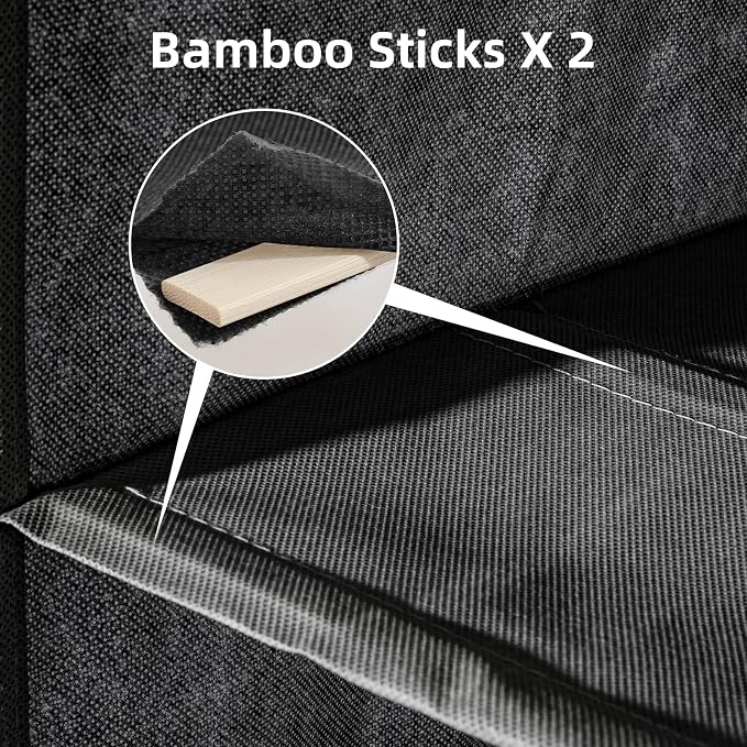 2 Packs Hanging Closet Organizer Storage, 6-Shelf Hanging Shelves - Image 4