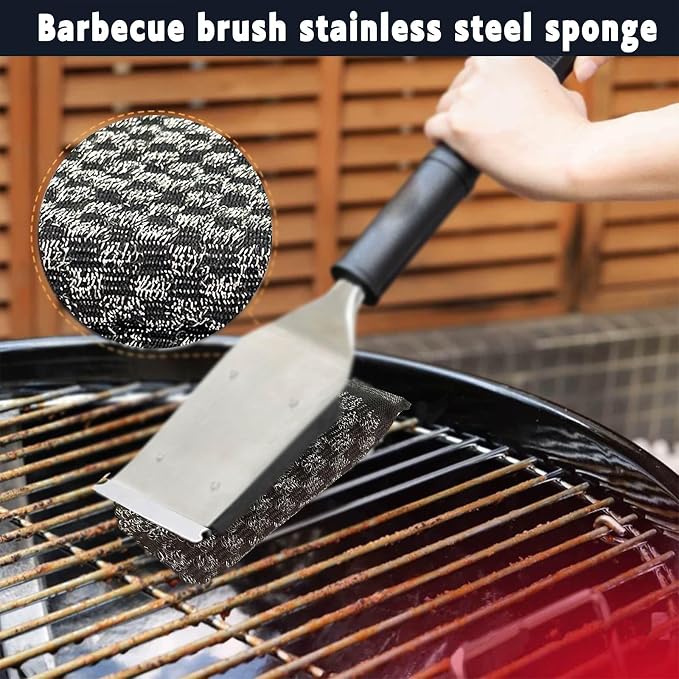 Steel Wool Scrubbers Dish Sponges Kitchen Scrubbing Pads Pot Scrubber - Image 5