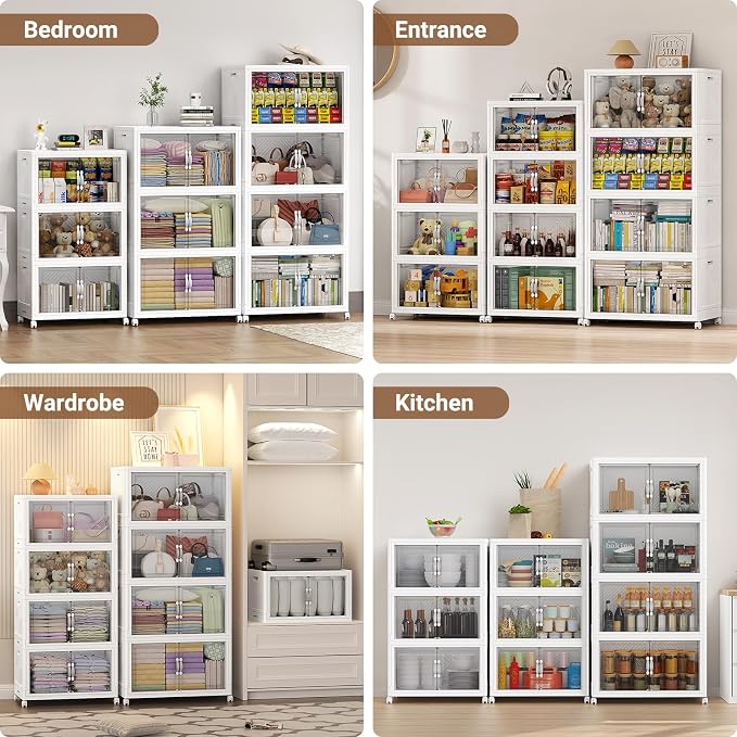 BROVIEW 300QT Extra Large Stackable Storage Bins, 75Gal Clear Plastic Closet - Image 7