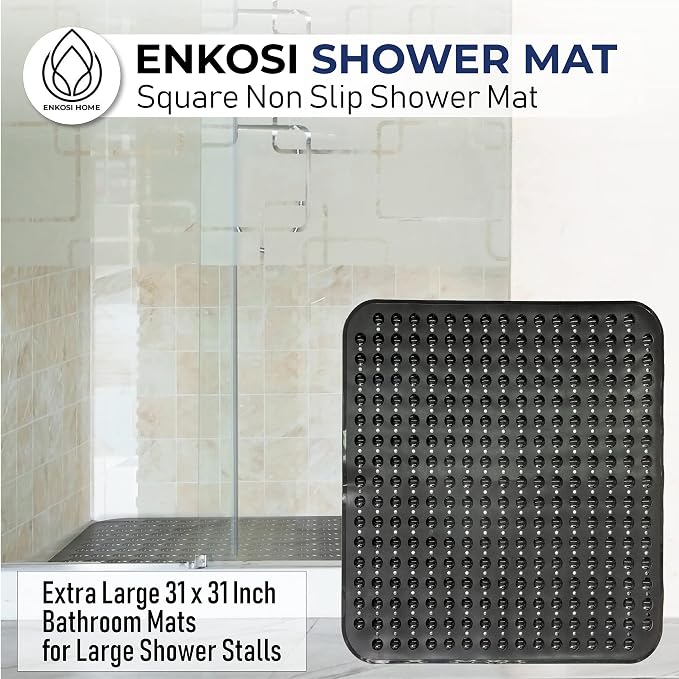 ENKOSI Extra Large Square Non Slip Shower Mat - Image 2